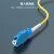 海奈 LC-LC单工蓝色 光纤耦合器适配器法兰盘 光纤跳线延长对接头陶瓷A级 工程电信级 KL-1S11（10个装）