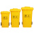 冰禹 BY-065 医疗垃圾桶（30L万向轮医疗款）医院卫生院诊所医疗废物桶 塑料垃圾桶带盖