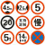 德银 八角停字牌路口停车让行标牌交通标志牌道路安全警示牌停车指示牌 80cm-1.5mm厚+2.5米60圆底座 #43