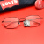 Levi's李维斯眼镜架复古方框配有度数近视大脸防蓝光近视眼镜架LS05322 LS05322黑色C01 依视路1.67膜岩非球面镜片