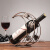 欧凡洛（OUFANLUO）创意红酒架酒柜摆件倒挂高脚红酒杯架家用葡萄酒架子欧式放酒瓶架 链条酒架-镀银