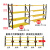 NANBANQIU南半球 轻型仓储货架服装多层收纳货架 长105宽50高200四层副架 黄黑 承重180kg/层 