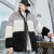 已末天成羽绒服男士潮牌男装2020年冬季韩版面包服纯色加厚保暖皮衣外套立领短款 CX-1黑色（双面穿） L