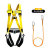 五点式全身安全带高空作业装备保险带挂钩电工户外安全绳套装国标 安全带+单小钩1.8米