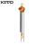 KITO CB025 手拉葫芦V等级镀镍链条安全卡扣轻巧强韧环链手拉葫芦倒链 3t/2.5m黄色 1台装