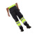 安大叔 C326 防护工作裤警示服荧光黄拼黑色 XL码 1件装