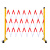 巨成 伸缩围栏可移动式隔离护栏绝缘电力施工栅栏道路安全防护栏 1.2*2.5m 红白 玻璃钢（管式）一个价