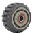 ONEVAN风火轮聚氨酯脚轮 耐磨轻音重型工业轮子 5寸单轮1个 灰色