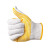 谋福（CNMF）劳保手套 点胶防滑耐磨线手套  点珠防护手套 600克点胶黄色