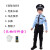特种警察儿童服装小交警演出服短袖套装警官服套装夏季小学生儿童警察童装 男童四件套(手套) 120 身高 尺码