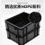 万迪诺防静电周转箱 塑料零件收纳箱 ESD电子元件物料盒 黑色物流筐 710*550*380mm（11号）