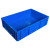柯瑞柯林 周转箱加厚PP无盖仓储元件物料物品收纳箱蓝色 600*400*148mm