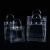 贝傅特 透明手提袋 pvc塑料包装袋礼品袋 纽扣手拎袋长28*宽10*高28cm正方形