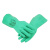代尔塔/DELTAPLUS 201801 经济型丁腈防化耐磨长33厘米手套 绿色 9码 12副/打 企业专享