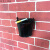 创意免钉墙上壁挂式烟灰缸公共场所厕所卫生间吸烟区灭烟筒垃圾桶定制 简易款黑 免钉款