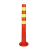 HUAIFENG/淮风塑料警示柱 四季款75cm PE 73×18×7cm 含安装螺丝 带反光警戒柱警示桩安全隔离柱