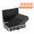 手提式铝合金工具箱带锁保险箱子文件箱仪器设备箱多功能安全 小号黑色36*24*10cm