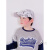 网球帽儿童春夏新款儿童帽子速干鸭舌帽男童棒球帽遮阳运动户外透气网孩 速干帽-线条-白色 头围52-56cm身高130以上