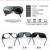 定制牛皮面罩眼镜电焊专用防光三色玻璃镜护目镜焊专用防护眼镜 2个装【灰色】