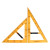 洛港 【磁性】三角板套装（45度+60度） 三角板尺子数学用具圆规直尺套装米尺量角器塑料磁性绘图