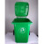 德银  80L塑料垃圾桶大号80升室外环卫大码工业大型户外垃圾桶 蓝色【80升】带轮带盖