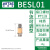 气动电磁阀铜消声器平头节流消音器BESL/BSL M5-01-02-03-4error BESL-011分牙节流消声器