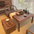 奢江南新中式阳台茶桌椅组合简易禅意茶台实木小型家用喝茶桌定制泡茶桌 靠背椅