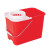 益美得 WYQ0865 拖把桶塑料拖地桶挤水框长方形尘推拖把拖布桶 红色