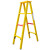 宝卫侠 1.5米绝缘玻璃钢梯子 人字梯2米 电力施工折叠梯 2.5米关节梯 黄色 绝缘梯 2m 人字绝缘梯 黄色
