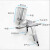 冰禹 BYA-602 气动喷枪 小型皮具喷漆枪 高雾化喷壶修补枪圆孔 K-3上壶 0.5口径黑枪