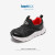 天美意（TEENMIX）宝宝毛毛虫鞋2023春季新款软底儿童休闲运动鞋透气幼小童鞋 黑色 25（适合脚长150mm）
