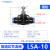 YFGPH 蓝色气动气管节流阀LSA-10插直径10mm管快插快速接头管道节流阀流量可调节阀门