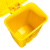 庄太太 【45L黄色】医疗废物垃圾桶医院用利器盒加厚黄色医院诊所脚踏桶有盖大号