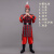 英梵度将军衣服秦汉古代成人戏剧盔甲演出服男女古装士兵表演服套装 红色款 110cm