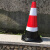 沃得斐 橡胶路锥高67cm反光锥锥形桶警示柱交通设施三角锥圆形锥桶（可定制）