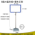 麦思家 仓库标识牌A4促销牌台式展示架堆头促销支架海报促销落地架价格牌 B款A4蓝色框+50-80银支架