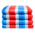 彩条布防水三色布油布编织布防寒围挡塑料红白蓝新料工地加厚防晒 120克料加厚强烈 3x50m