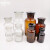 中环力安 实验室广口试剂玻璃瓶白色棕色试剂瓶磨砂细口玻璃化学瓶 （3个）125ml白色