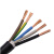 电线电缆RVV5*4平方软护套线铜芯国标五芯电源线五线 40米
