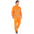 卓迪旭 ZDX-YFT05环卫劳保反光分体雨衣套装，橘红色双层防水雨衣，可定制 M