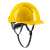 安全帽工地国标加厚透气ABS头盔男劳保印字建筑工程施工领导定制 反光五筋安全帽黄色