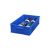 盛富永 塑料盒周转箱 零件盒元件分格箱 多格箱螺丝盒分类盒 分格收纳盒子 蓝色 590mm*385mm*145mm 10格箱
