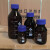 蓝盖瓶100/250/500/1000ml白色棕色透明带刻度丝口玻璃试剂瓶 250ml棕色中性料