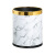 急先锋 垃圾桶厨房厕所卫生间轻奢简约 垃圾桶 10L-银圈-黑色大理石纹