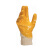 代尔塔201015劳保工作手套轻型丁腈涂层针织手套耐磨抗撕裂黄色 9码 12副