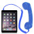车菊草 手机电话筒通用型 耳麦复古电话机听筒式可调音适用于苹果7华为小米vivo等 蓝色