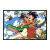 DIY数字油画七龙珠全家福动漫卡通人物diy数字油画手绘涂鸦油彩画 2543 30X45cm 绷内框+画笔颜料