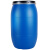 加厚铁箍法兰桶160L/200升公斤塑料化工桶废液水桶酵素泔水桶油桶 50L