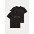 拉夫劳伦（Ralph Lauren）现货RRL美式复古做旧美产圆领口袋短袖T恤男装Double RL/拉夫劳伦 黑色 一盒二件 S
