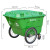 垃圾桶垃圾箱户外环卫400L物业保洁城市马路边大容量手推中转600L 加厚型660L垃圾车绿色